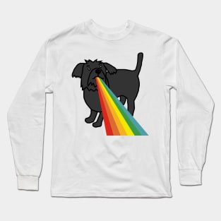 Animals with Rainbow Puke Puppy Dog Long Sleeve T-Shirt